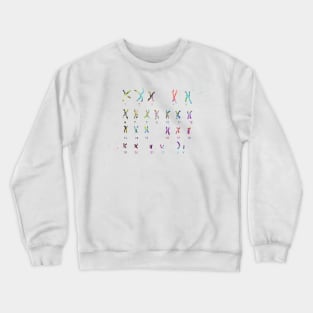 Male Chromosome idiogram Crewneck Sweatshirt